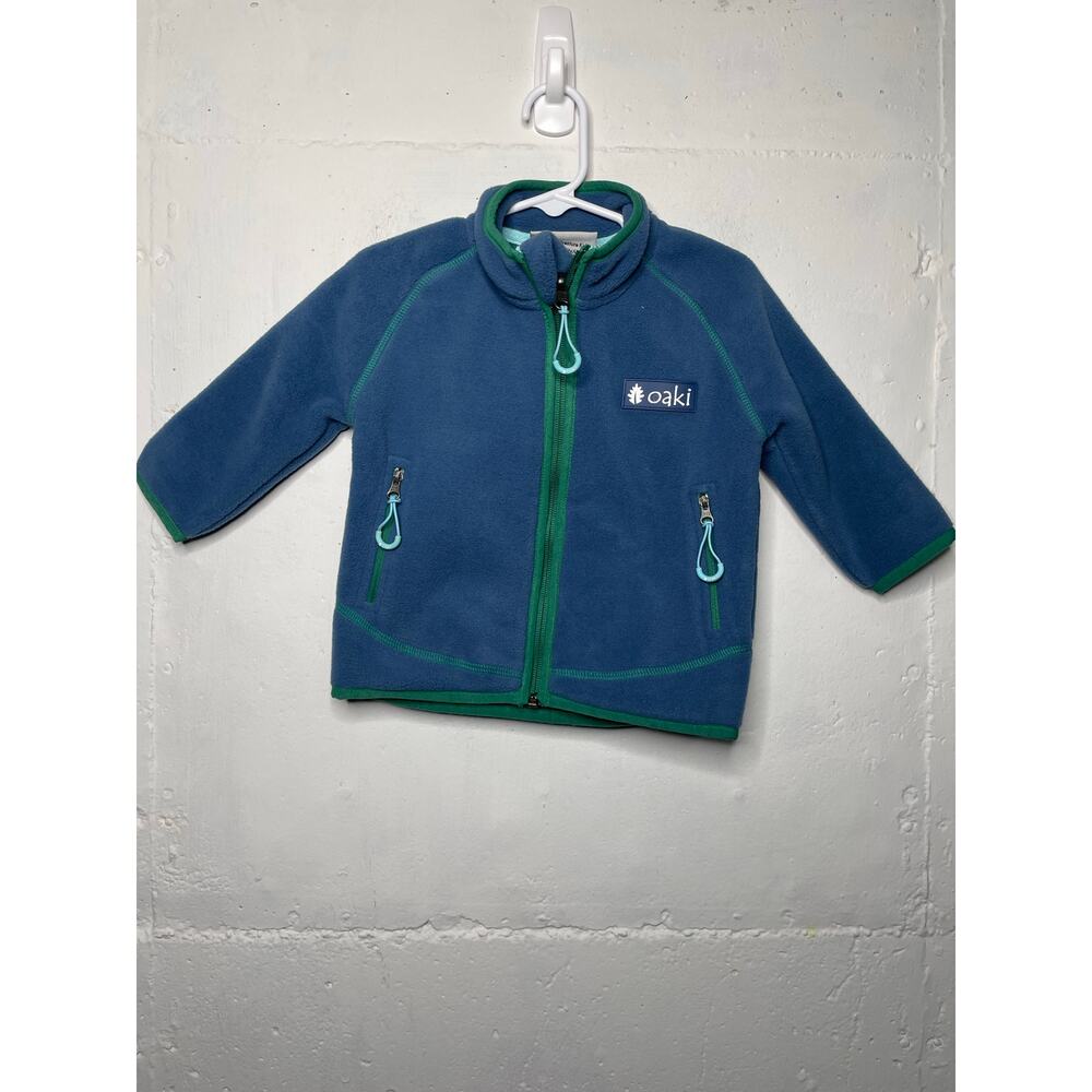 OAKI Oakiwear Kids Fleece Jacket 200 Series Polartec®, NavyGreen Warm Mid Layer